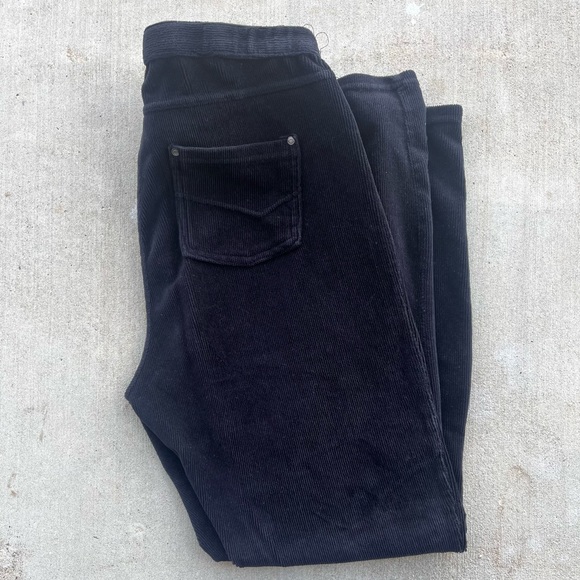 croft & barrow Pants - EUC Black Croft & Barrow Corduroy Jeggings Size Large
